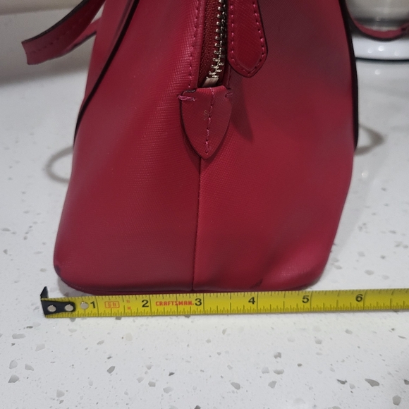 Coach Red Dome-Shaped Handbag - Picture 7 of 9